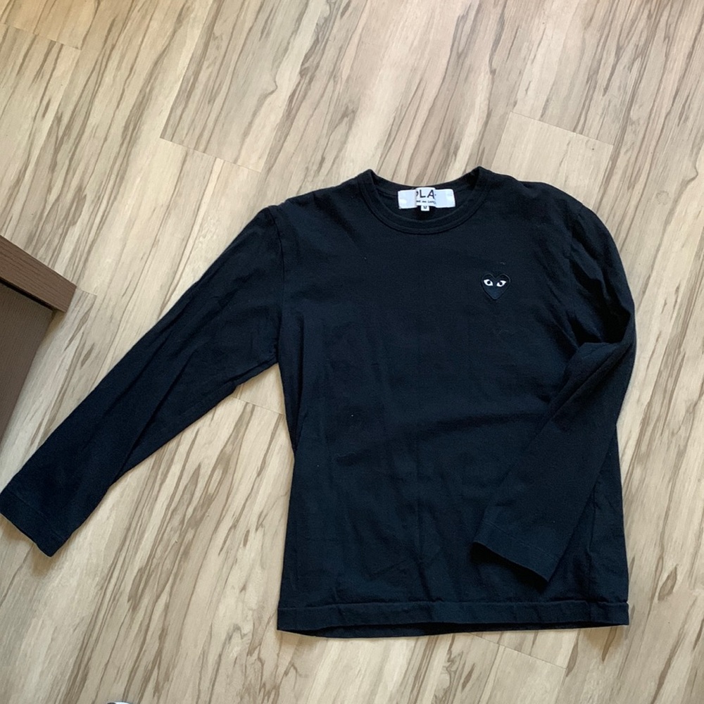 Cdg play long sleeve tee